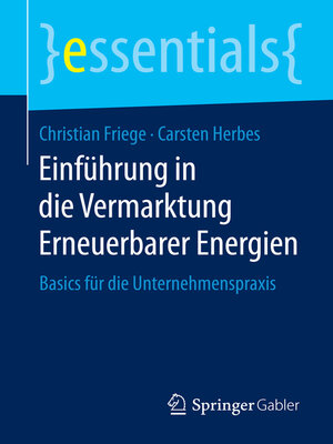 cover image of Einführung in die Vermarktung Erneuerbarer Energien